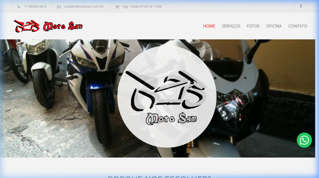 Motosan — Site para Oficina Mecânica